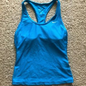 Nike turquoise running top